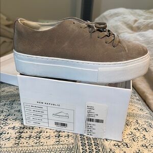 New Republic Tan Suede Sneakers